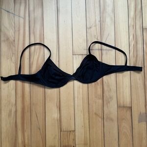 La Perla Black Bikini Swimsuit Set Halter Top String Bikini Bottom Size 42 6